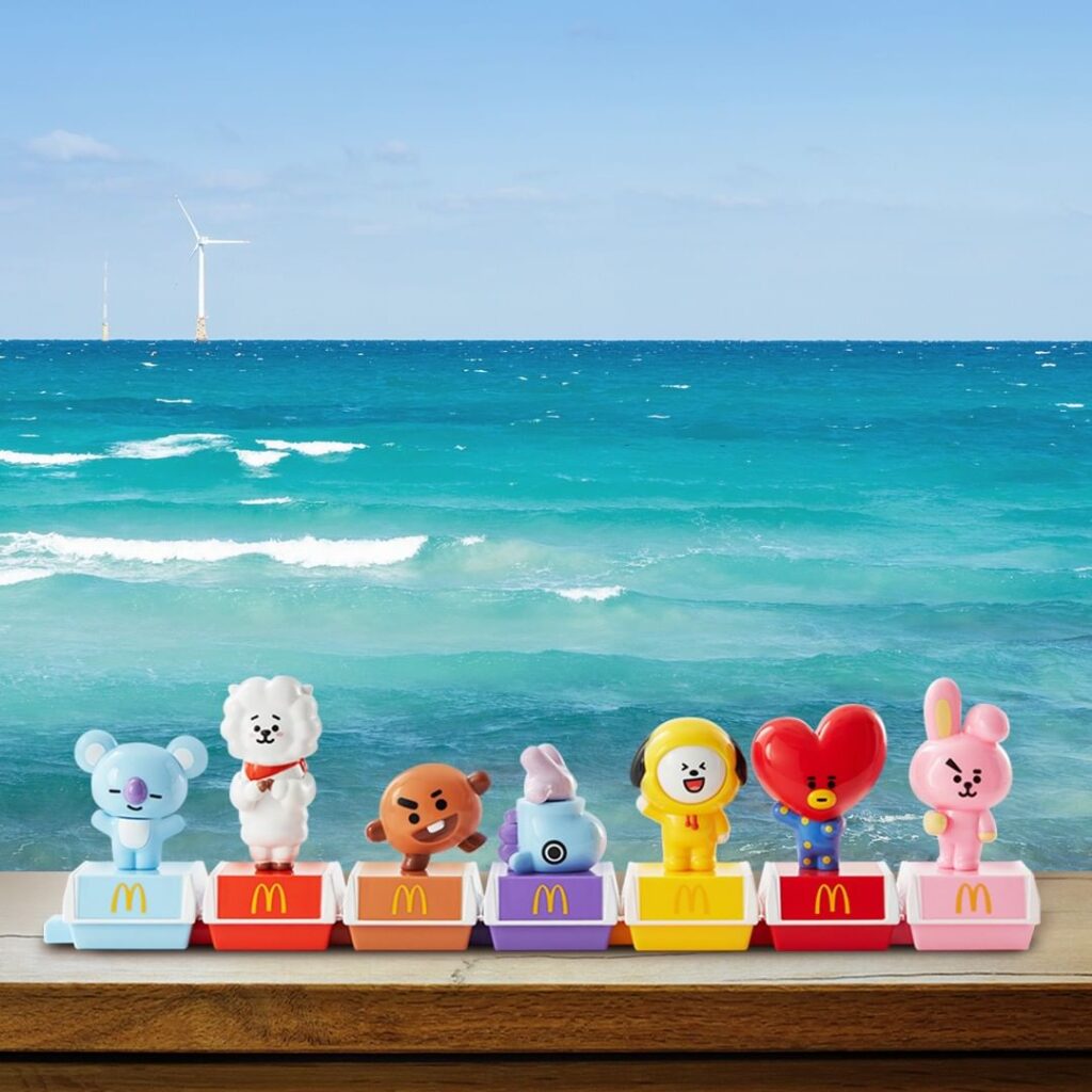 BT21とマクドナルドのコラボ限定フィギュアが日本からも購入可能に
