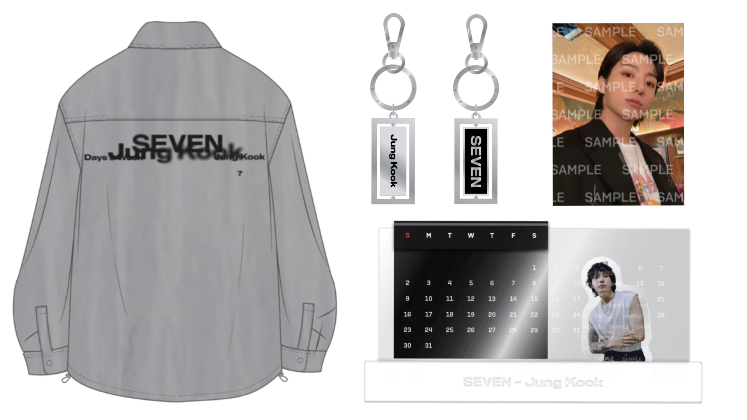 BTS ジョングク「Seven」の公式グッズのラインナップがついに公開