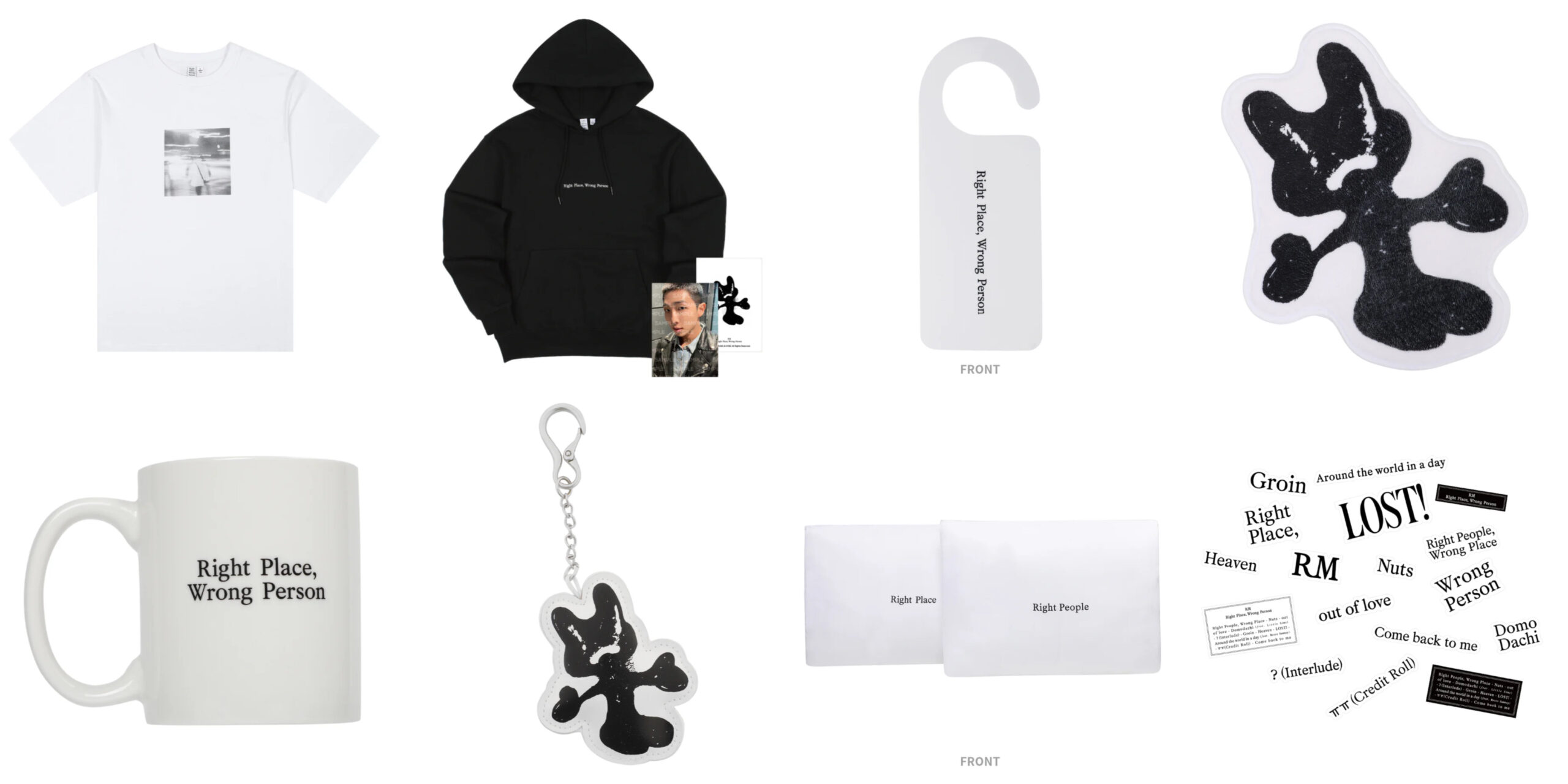 BTS ナムジュン「Right Place, Wrong Person」の公式グッズが発売決定