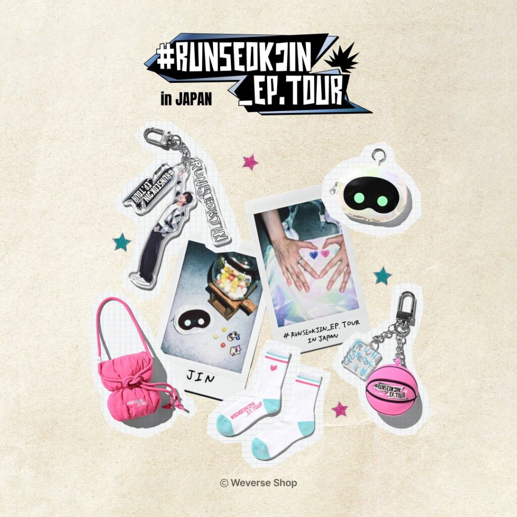 BTS ジンの日本公演「RUNSEOKJIN_EP.TOUR in JAPAN」の公式グッズの