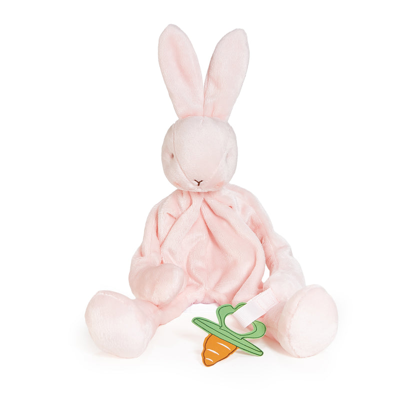 Blossom Bunny Silly Buddy | Baby Pacifier Holder | Comfort Lovey