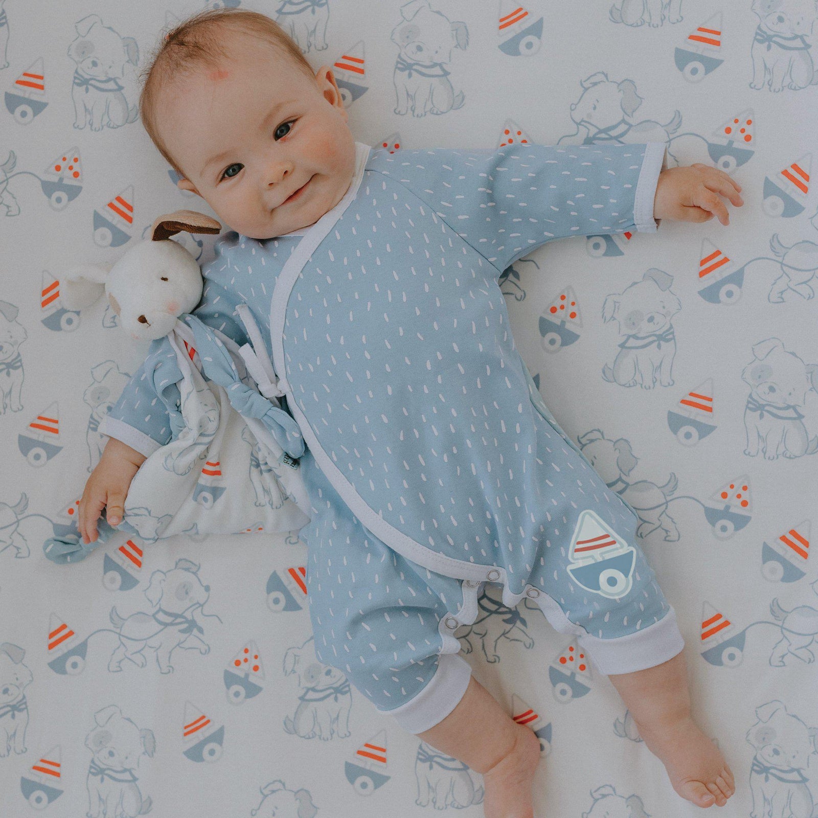 Ahoy Kimono Romper | Baby Boy Clothing