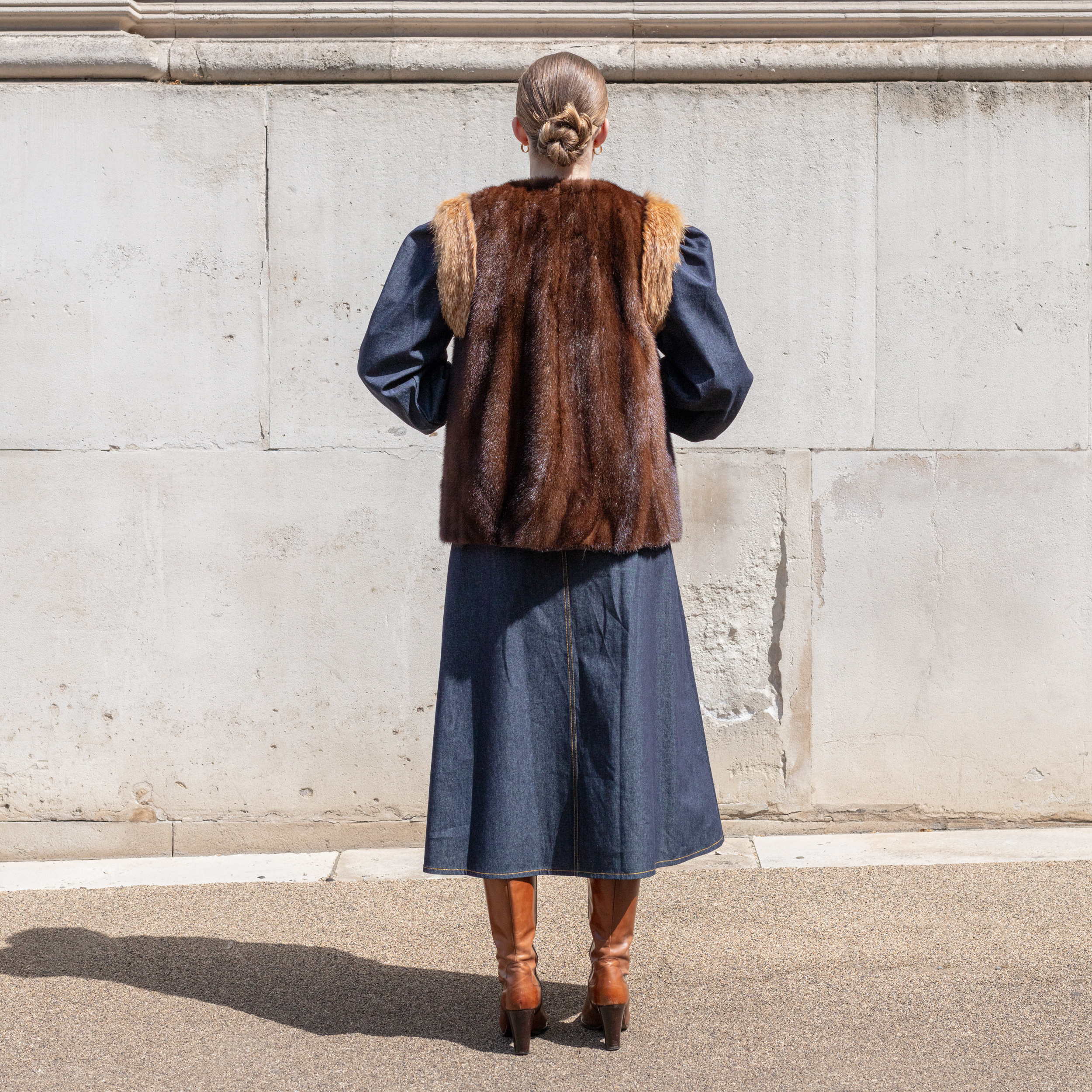 Gigi Vintage Mink and Fox Gilet - Philippa London