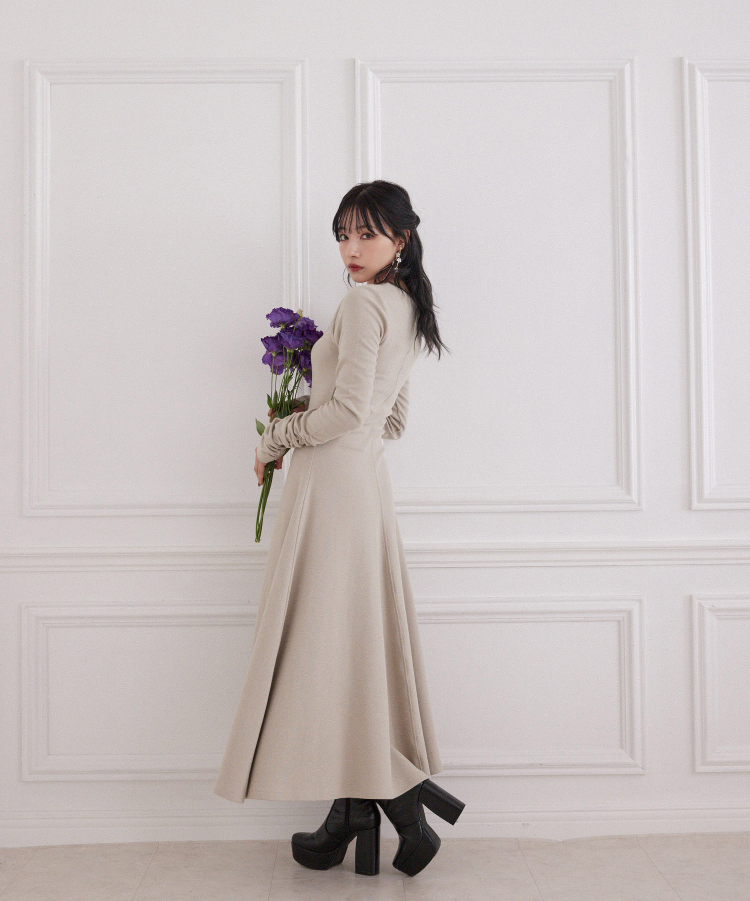 フィットアンドフレアリブワンピ – BUNNY APARTMENT