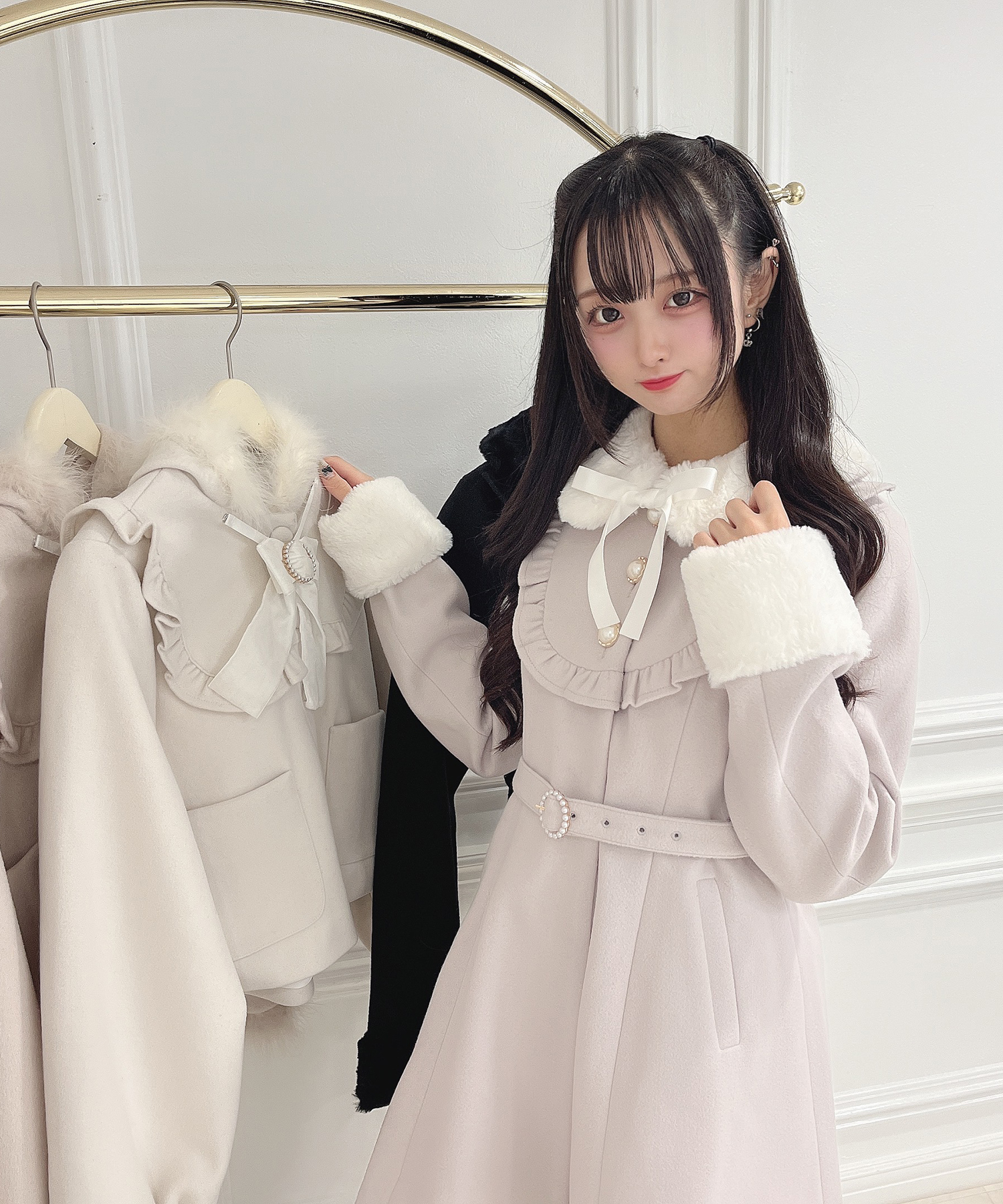 ベルト付きガーリーコート – BUNNY APARTMENT