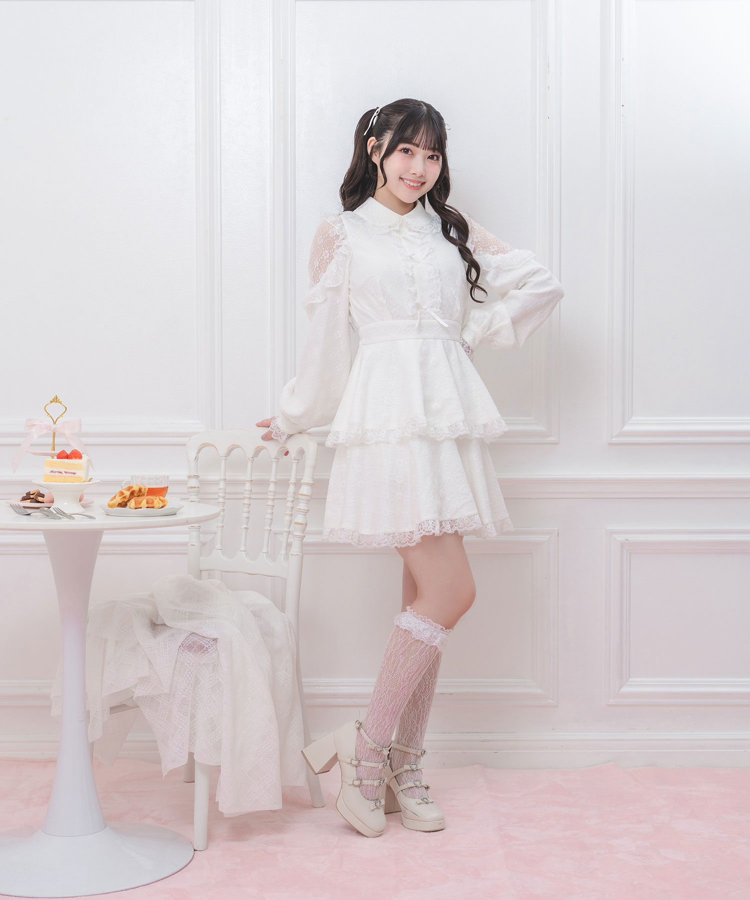 肩開き総レースワンピース – BUNNY APARTMENT