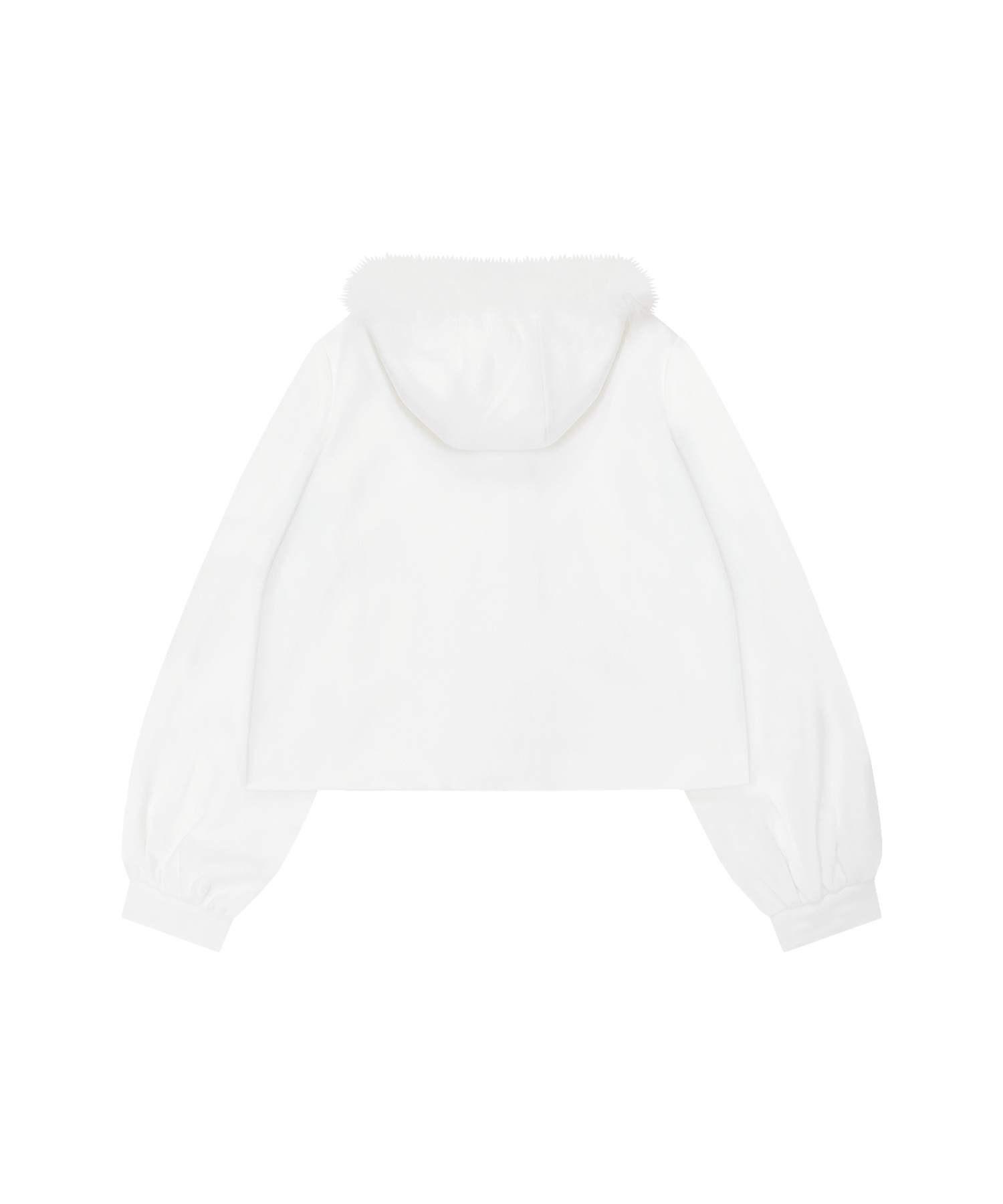 トリプルリボンフェザーフードショートコート – BUNNY APARTMENT