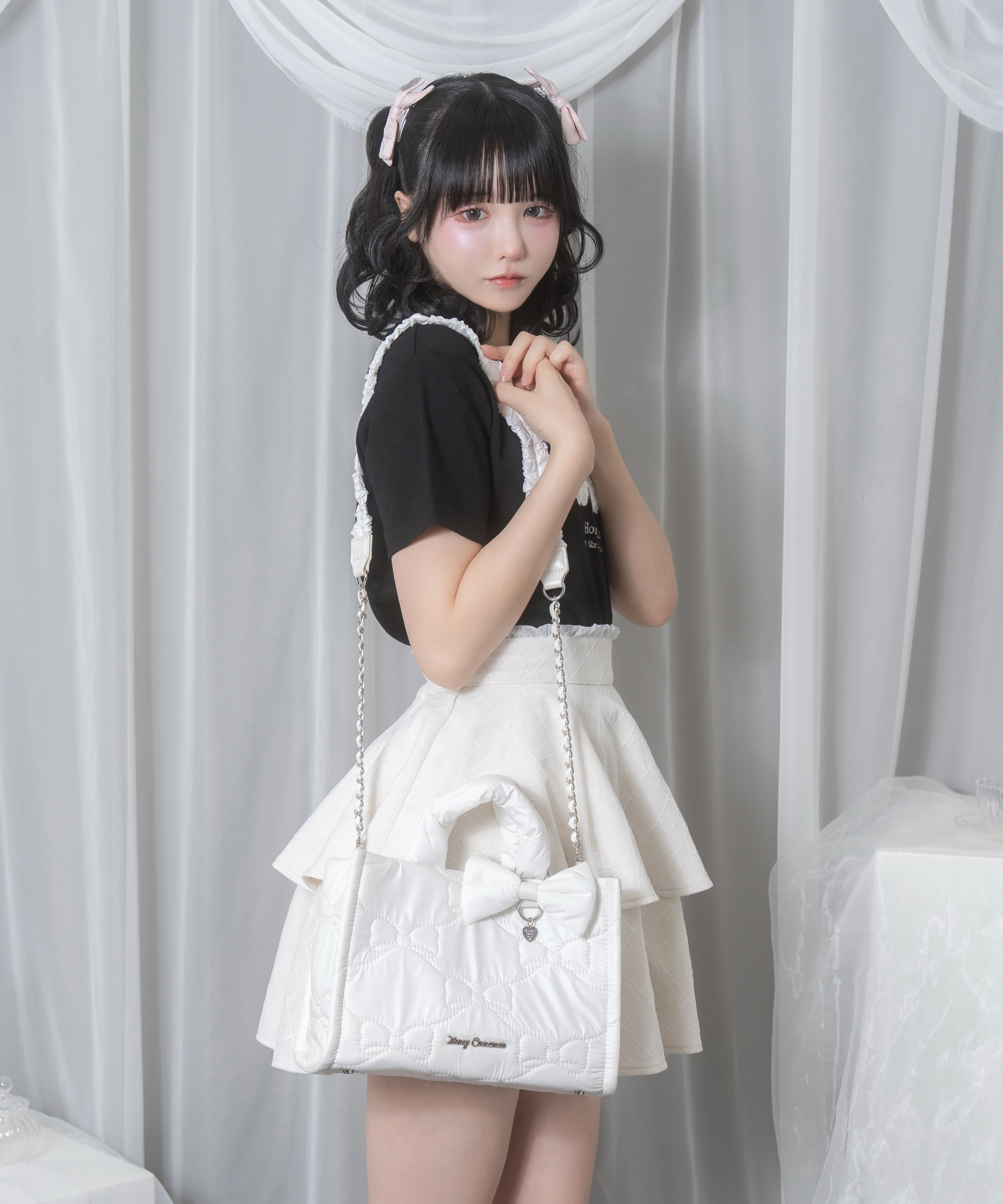 リボンチャーム付きキルティングバッグ – BUNNY APARTMENT