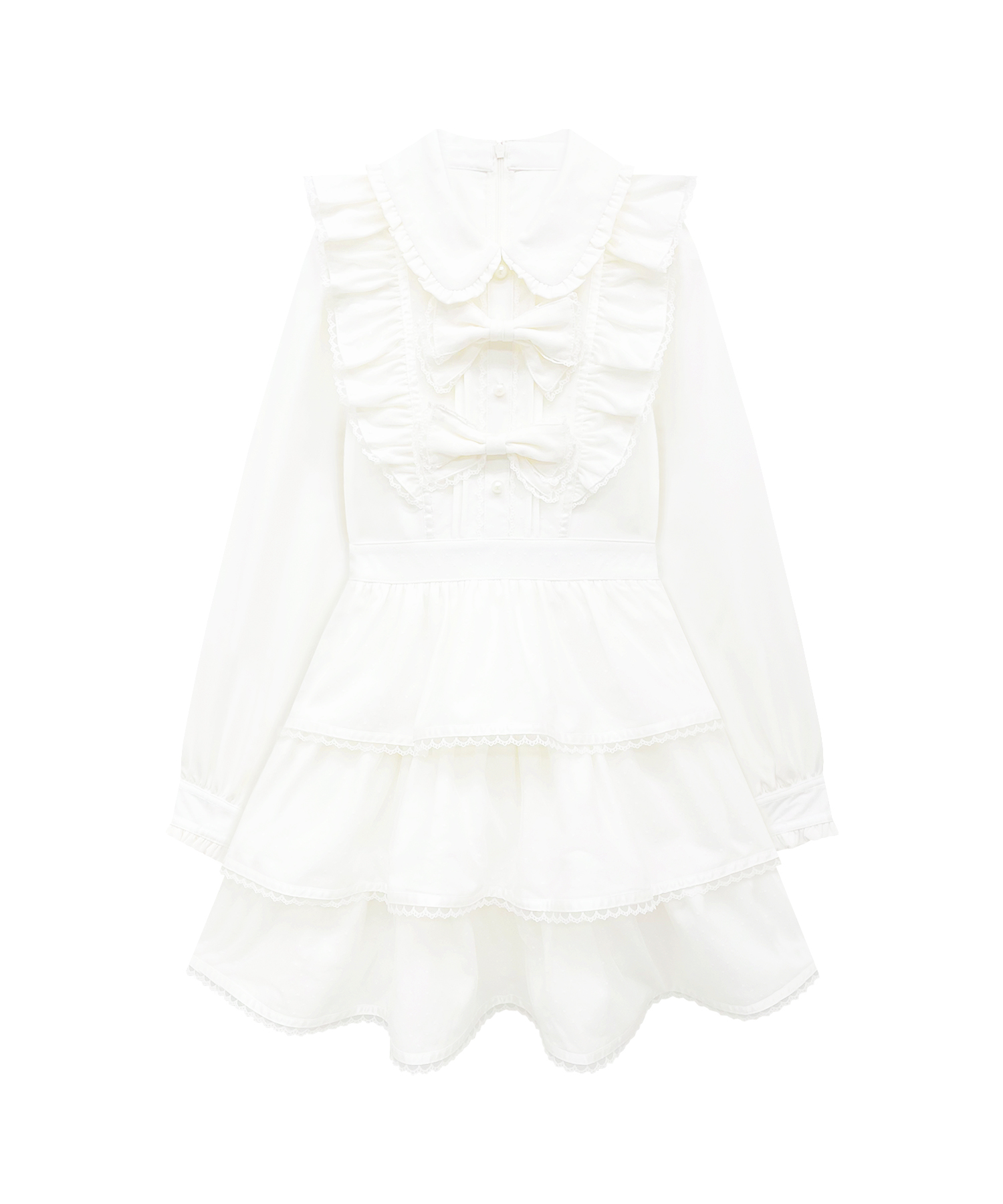 リボン付きドットチュールワンピース – BUNNY APARTMENT