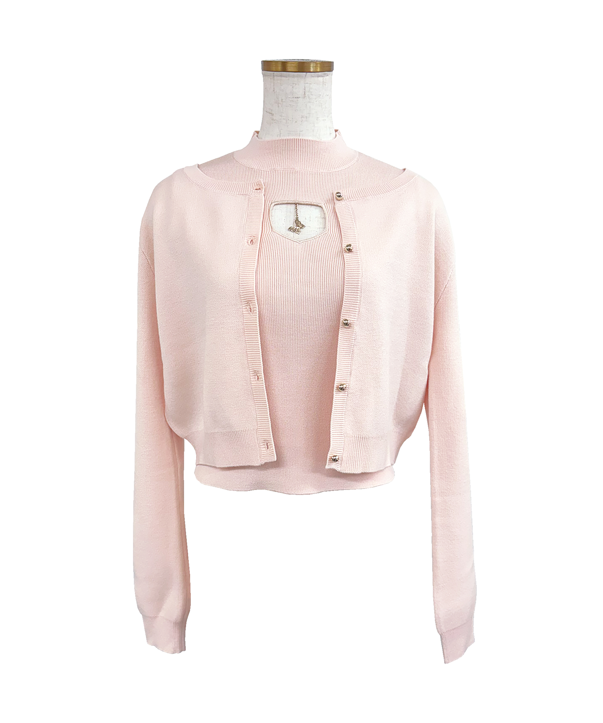Chest charm Ens. knit tops – BUNNY APARTMENT