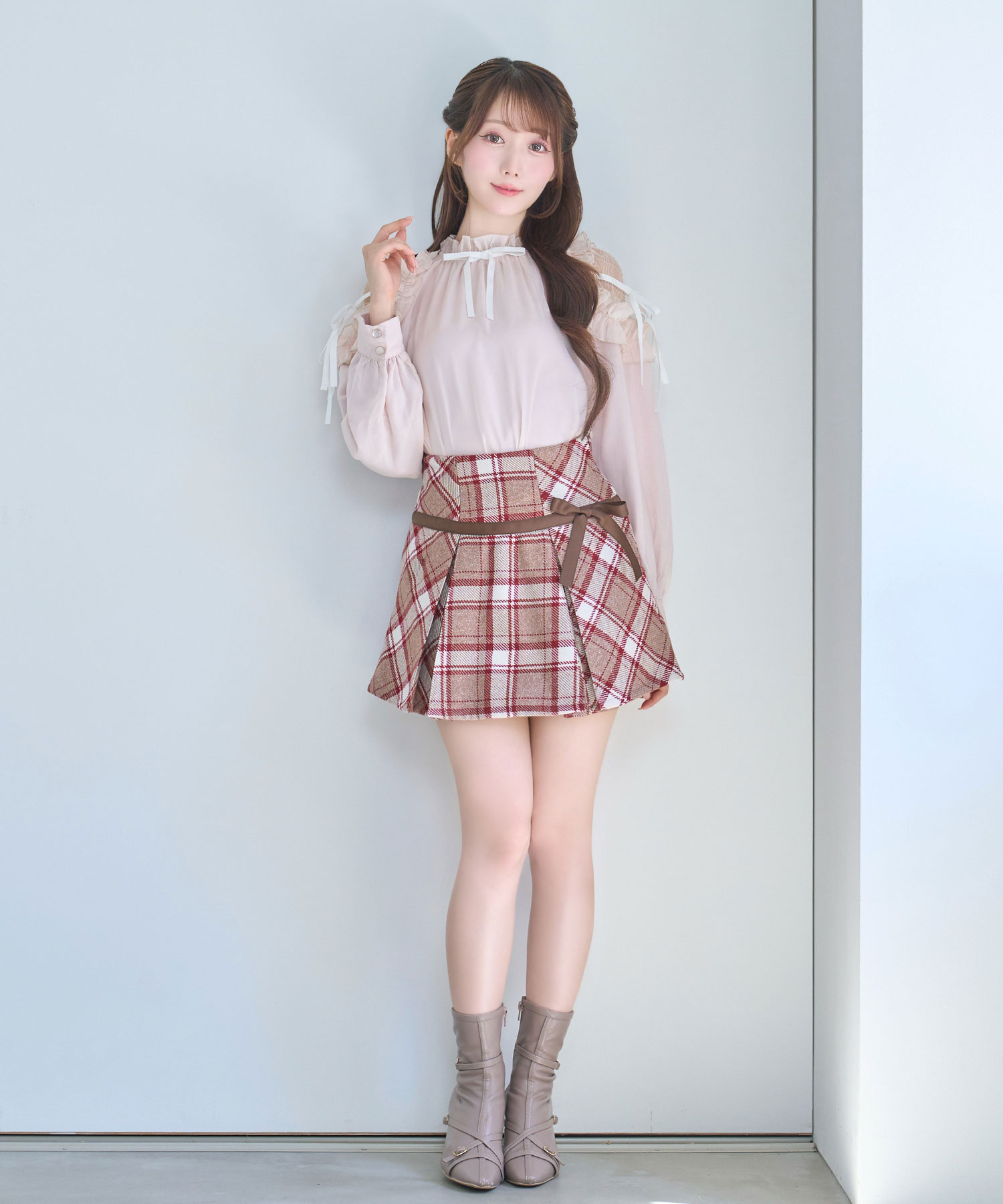 Tweed like ribbon skirt – BUNNY APARTMENT