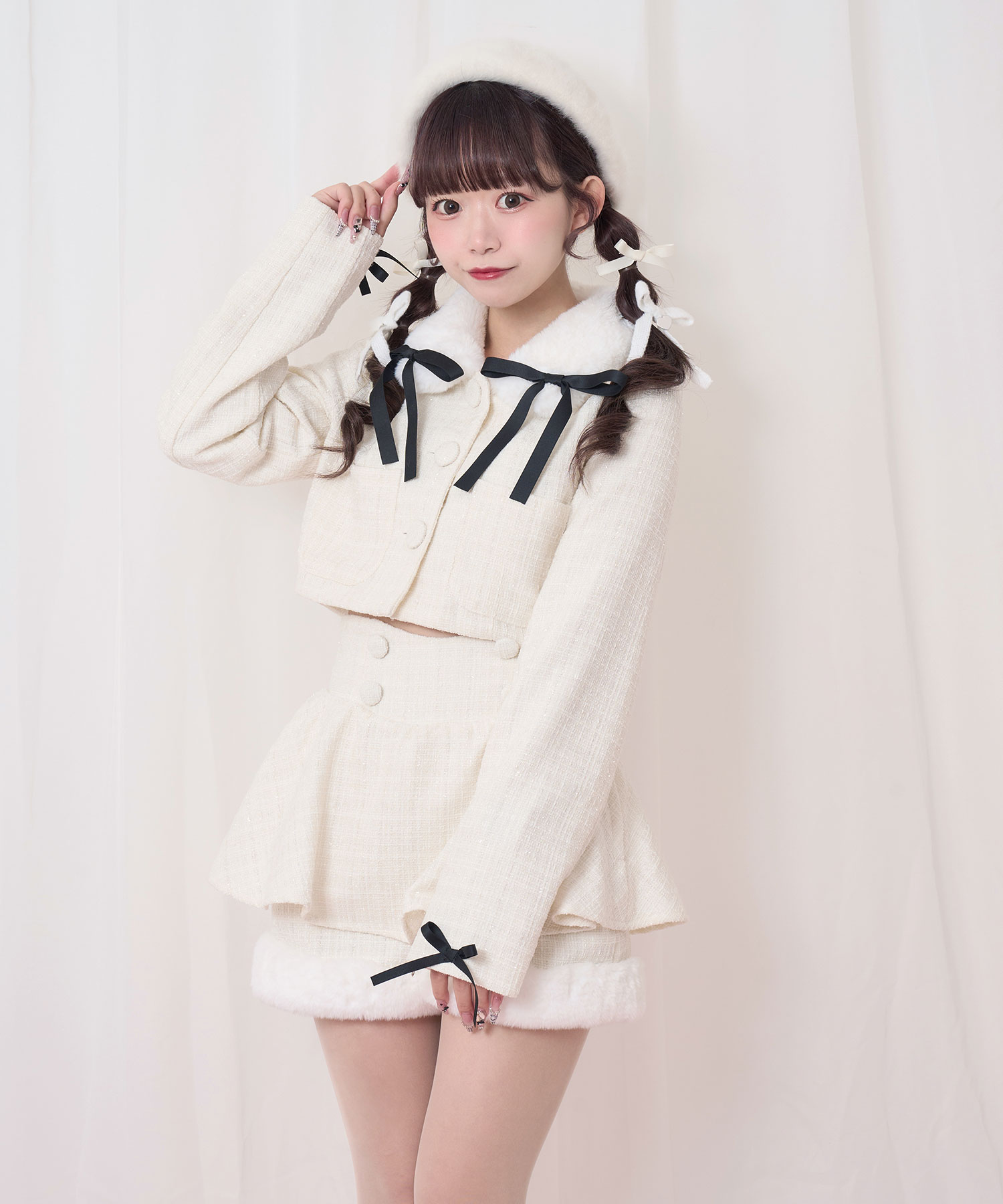 袖リボンハニーちゃんアップリケスタジャン – BUNNY APARTMENT