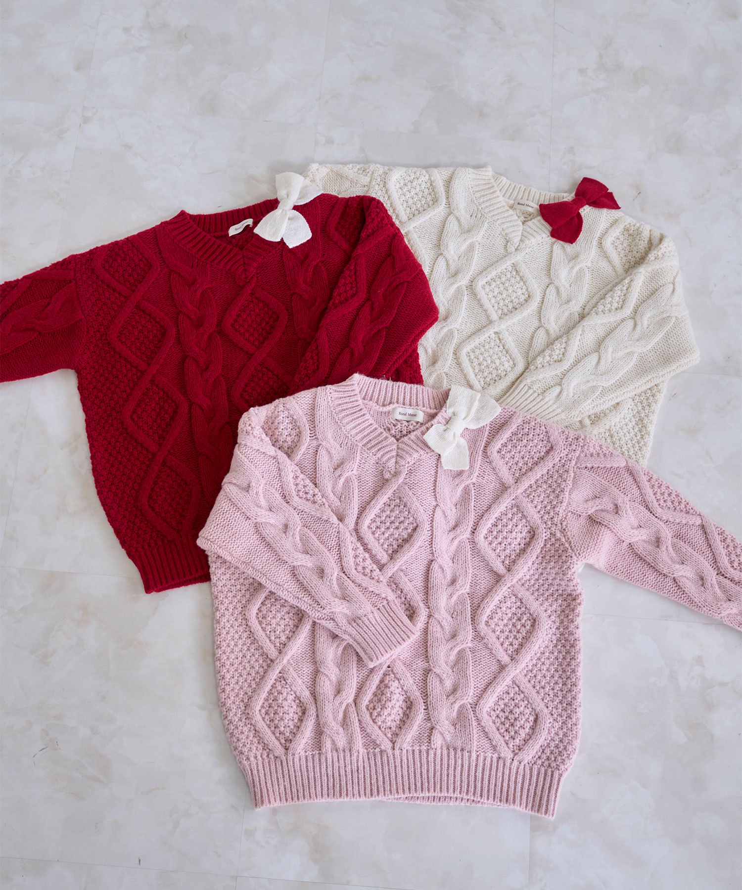 受注予約】Oversized cable knit OP – BUNNY APARTMENT
