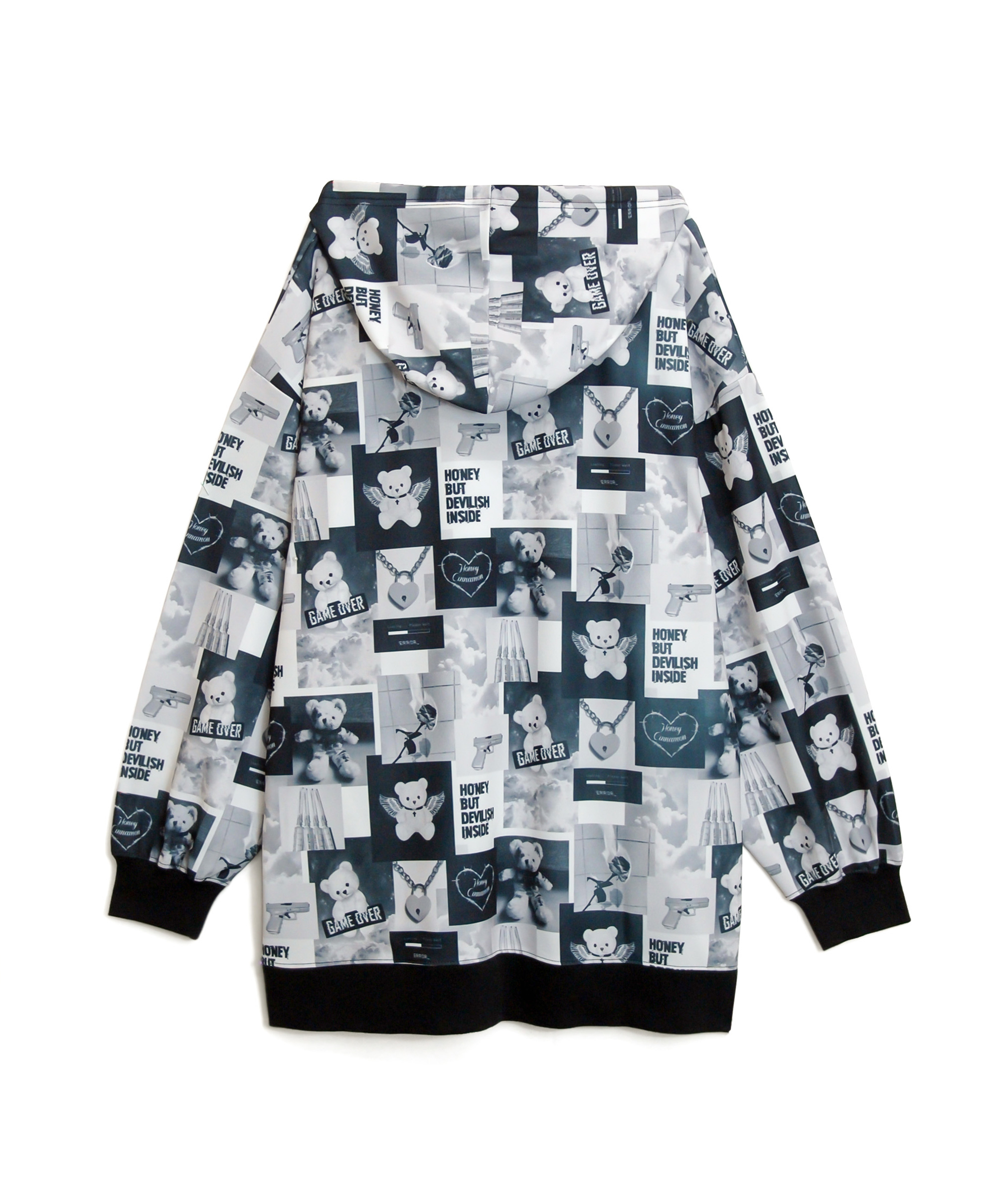 BOX総柄ジャージプルパーカー – BUNNY APARTMENT