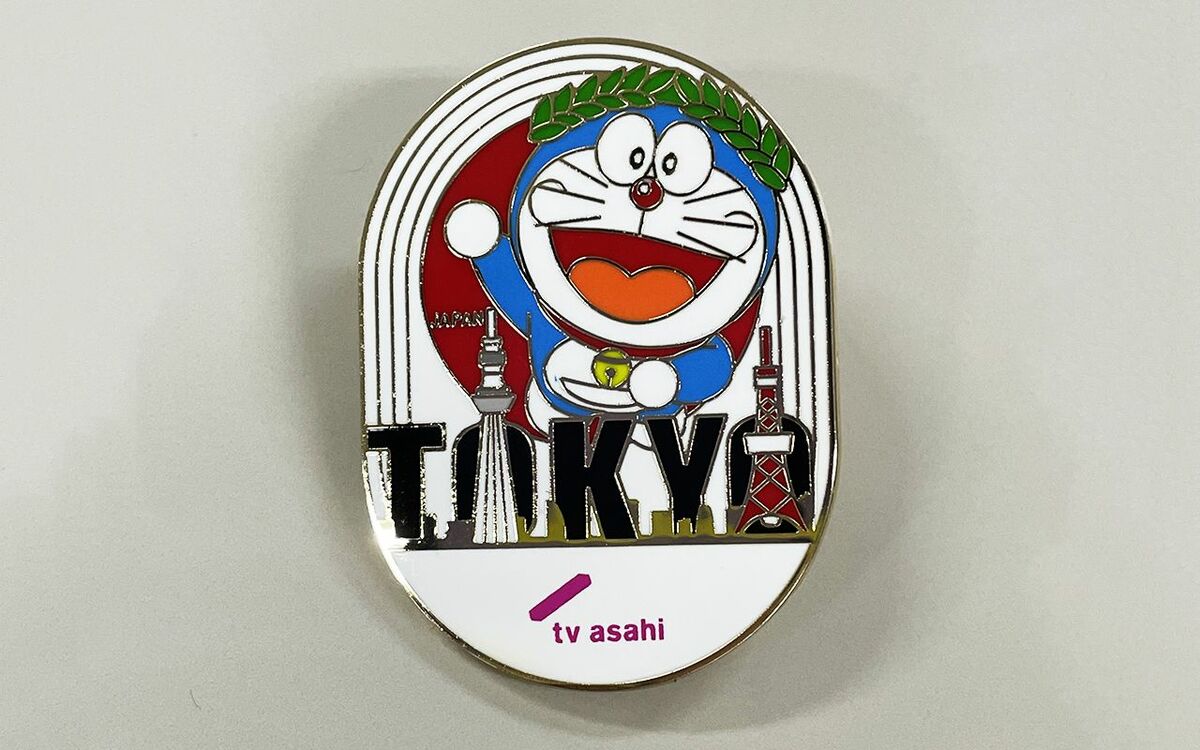 2006トリノオリンピック ドラえもんピンバッジ/テレビ朝日 2006トリノ
