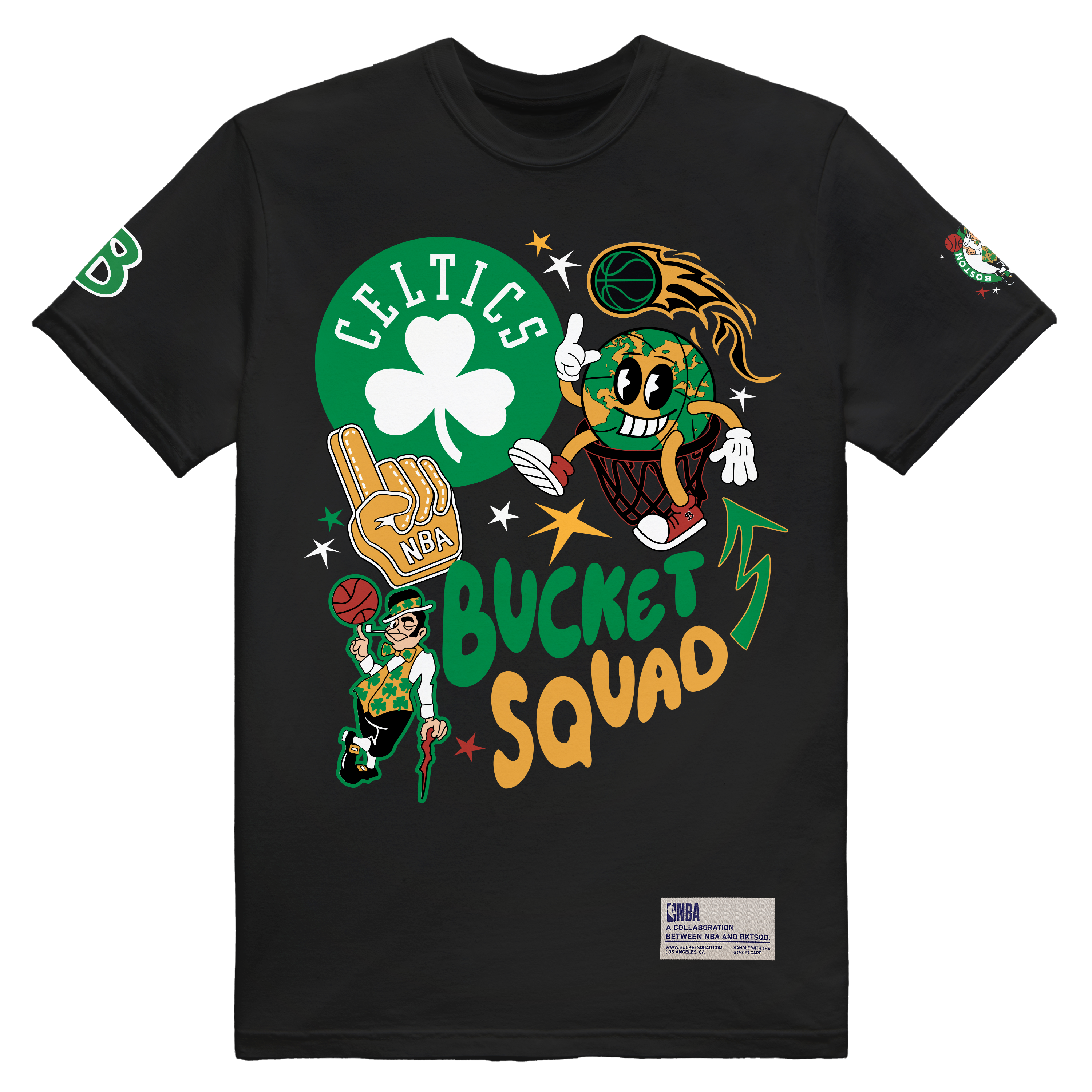 Bucketsquad Nba Boston Celtics Rally Youth Tee | Kids Basketball T-