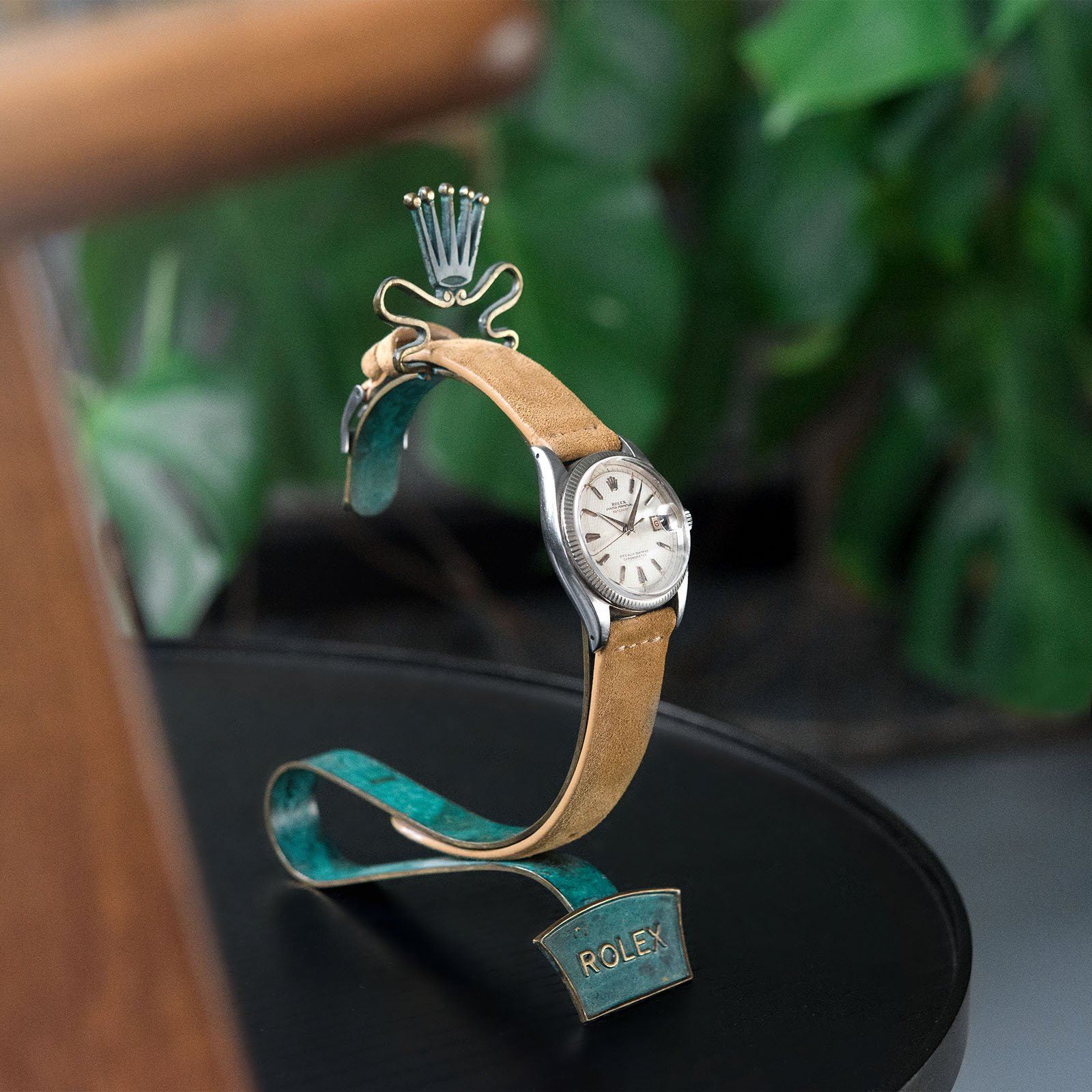 Vintage 1950s Brass Rolex Display Stand