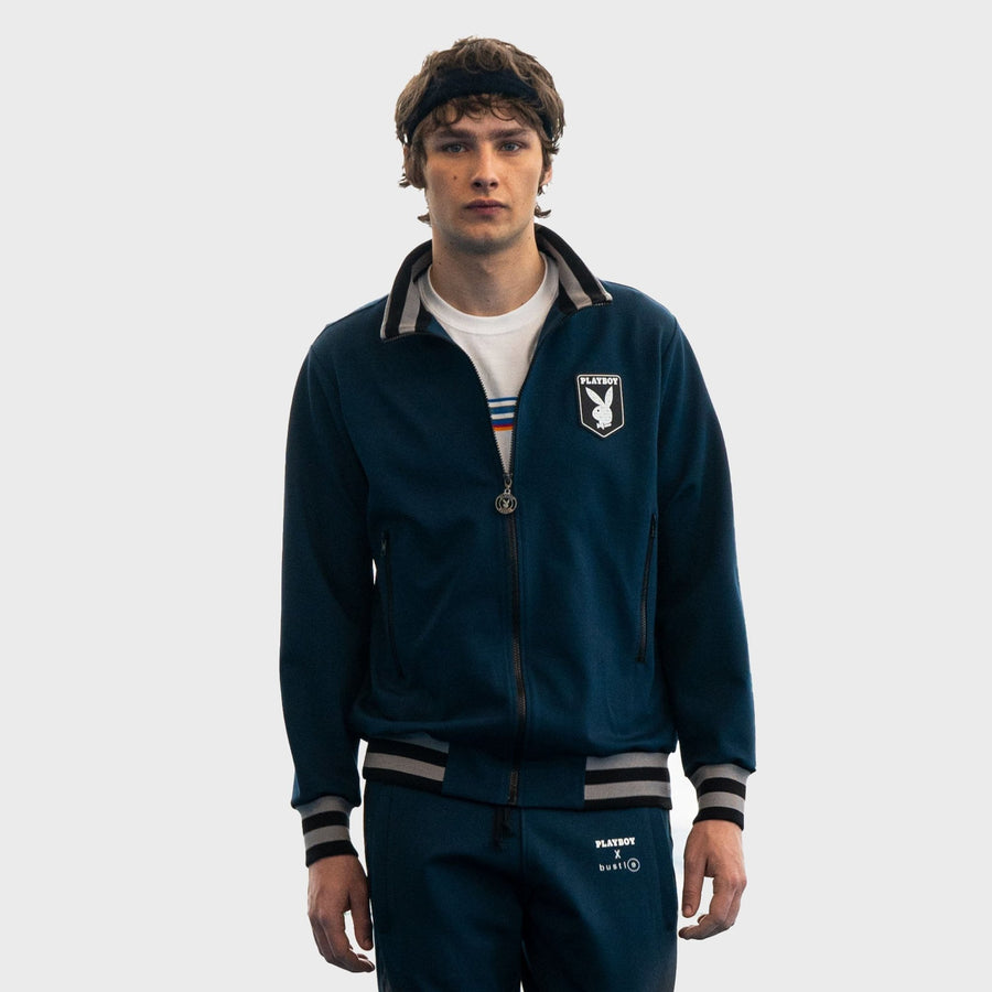 Zip-front jacket in dark teal – bustleclothing.shop