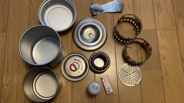 アルコールストーブにピッタリのクッカーセット考察【軽量で料理上手