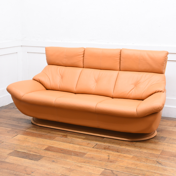 カリモク karimoku オレンジソファ タフティング ヴィンテージ SG