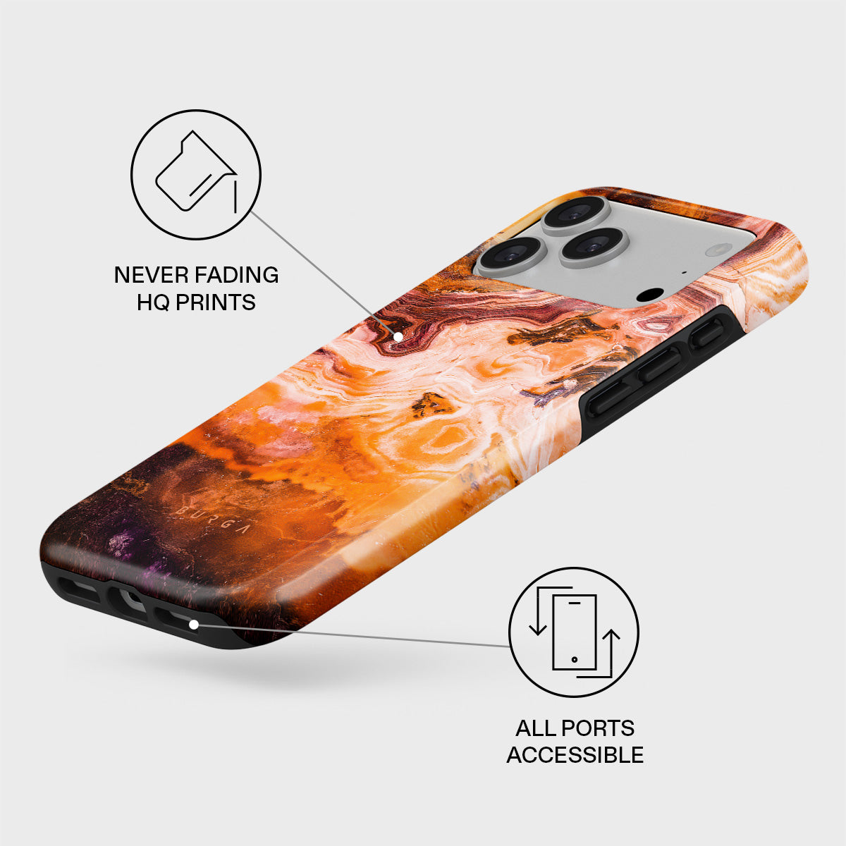 Pumpkin Spice - Orange iPhone 17 Pro Max Case | BURGA