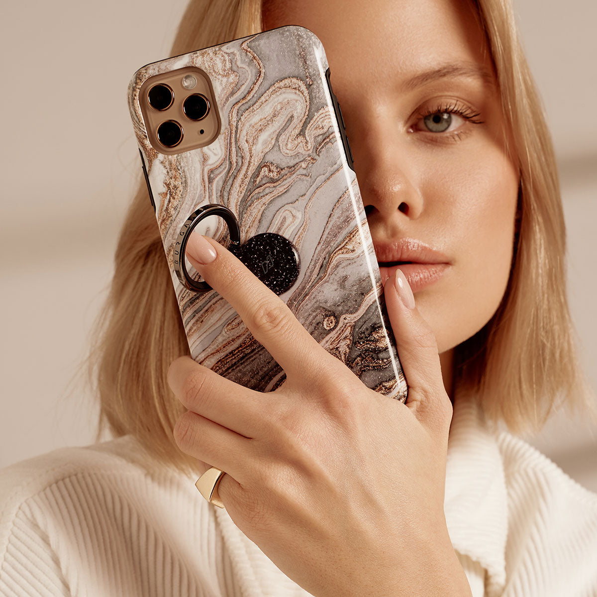 スマホリング ホルダー フィンガーグリップスタンド｜BURGA