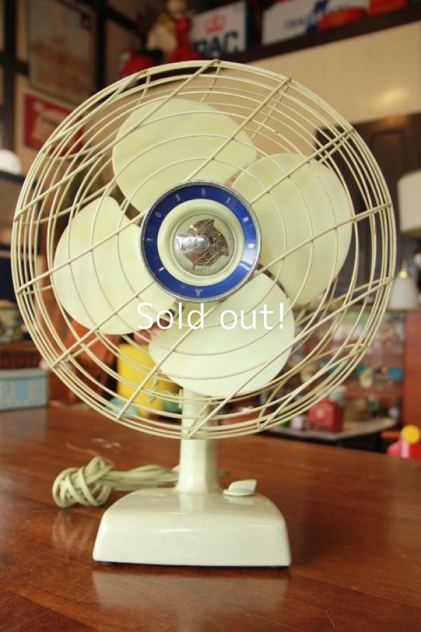 TOSHIBA,東芝 TE型 ”おみえなし” 白緑色 ビンテージ扇風機 レトロ