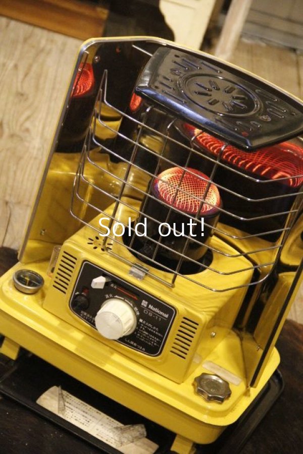 National ナショナル 石油ストーブ OS-11 1976年 昭和レトロ ガラス芯