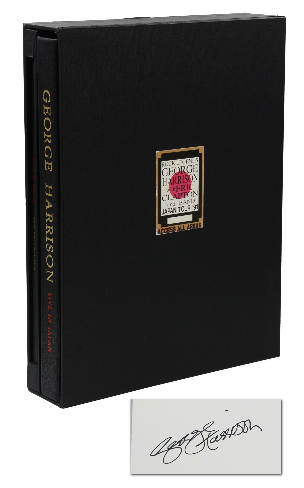 ジョージ・ハリスン直筆サイン入り 英国ジェネシス出版 豪華本＋CD 他