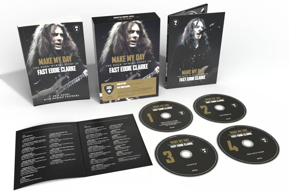 元MOTÖRHEADの故”ファスト”エディ・クラークのキャリアを網羅した4CD