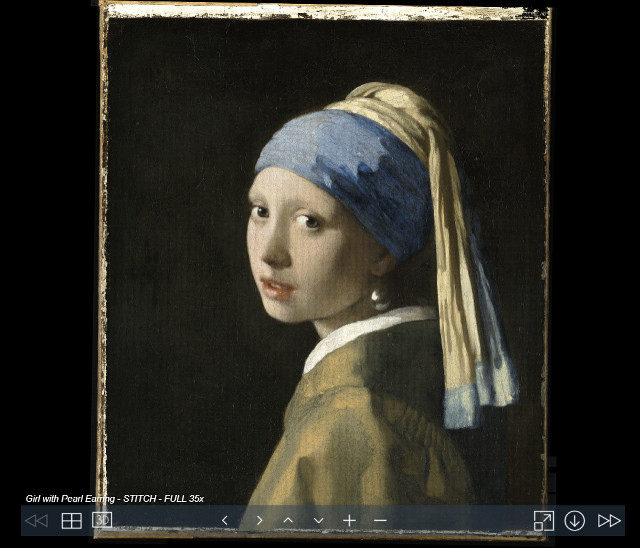 100億画素のフェルメール「真珠の耳飾りの少女」、肉眼で見えない細部