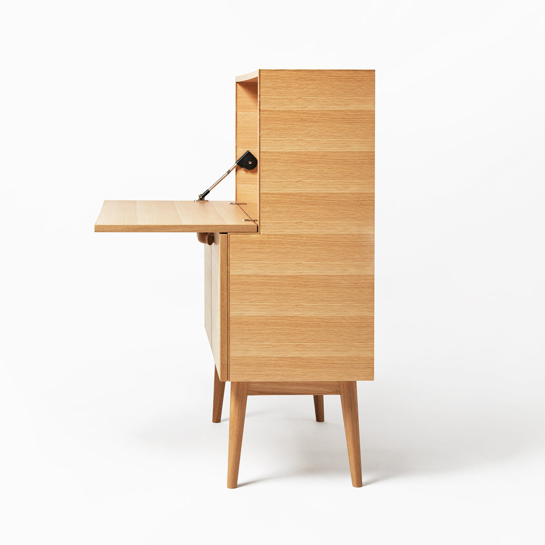 匠工芸 ヤマナミ ライティングビューロー 扉を開ければプライベート