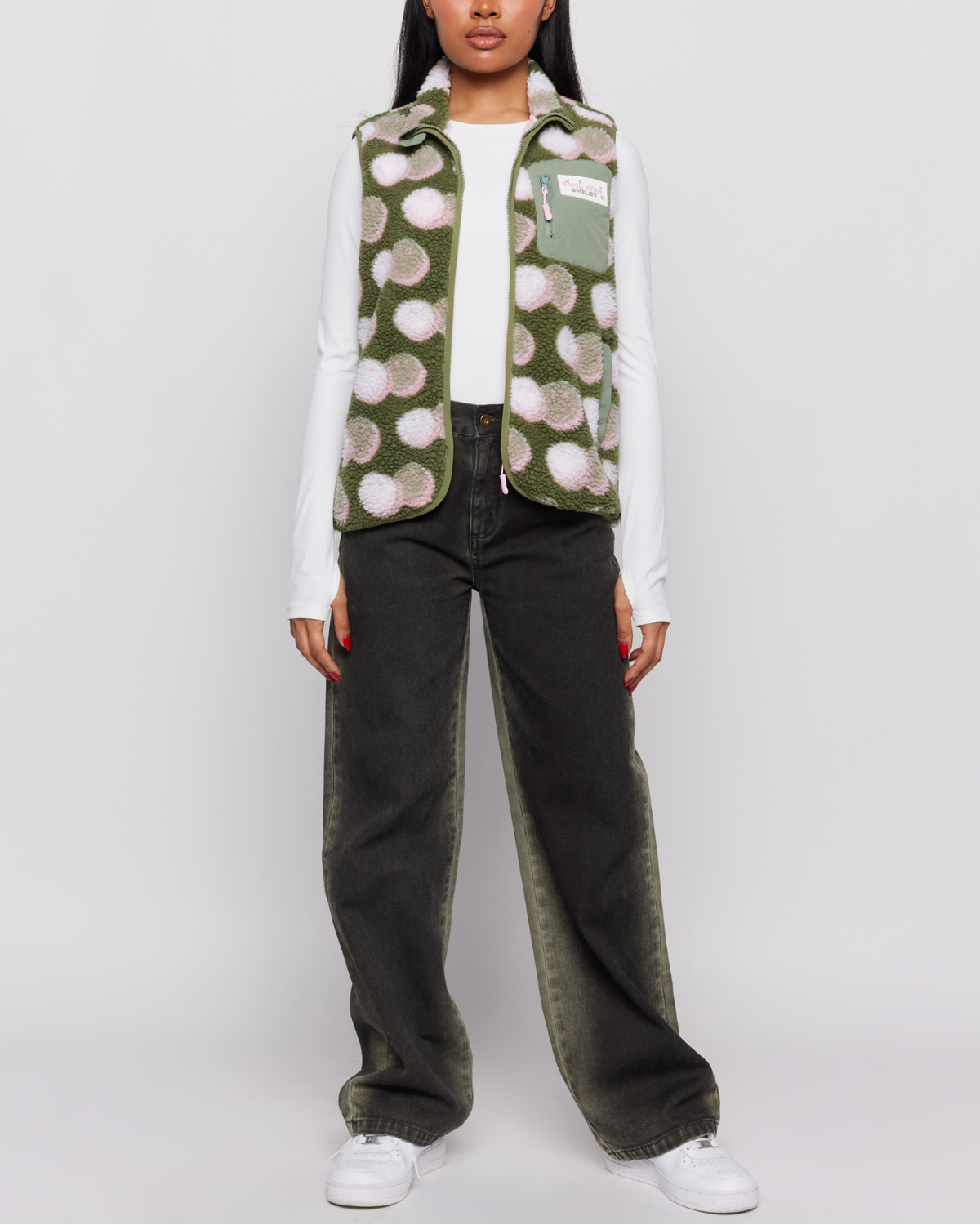 Smiley© Jacquard Sherpa Vest – Samii Ryan