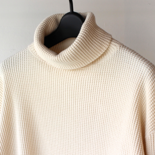 Soundman ワッフルタートルネック Strand 447M-962（ECRU） - C