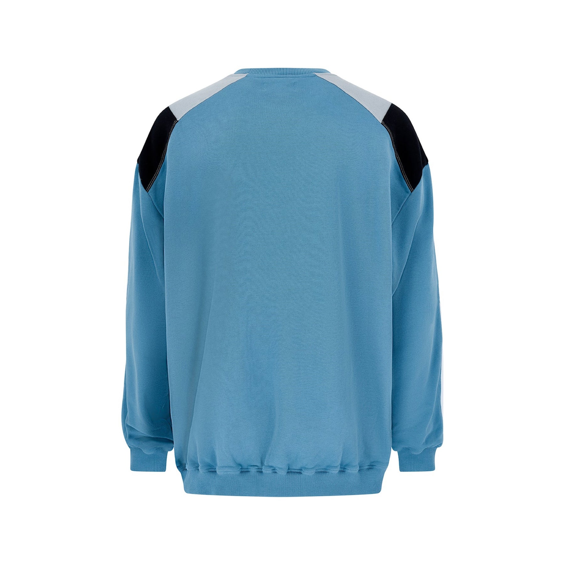 Martine Rose / PANELLED SWEATSHIRT BLUE AGEAN ROSE OUTLINE
