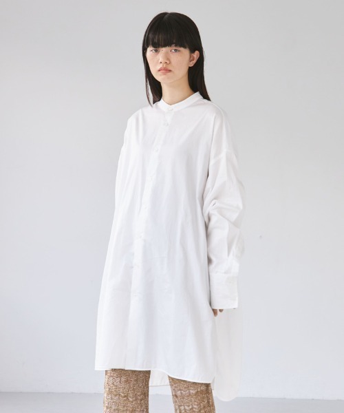 TODAYFUL（トゥデイフル）の「スタンドカラーオーバーシャツ（シャツ