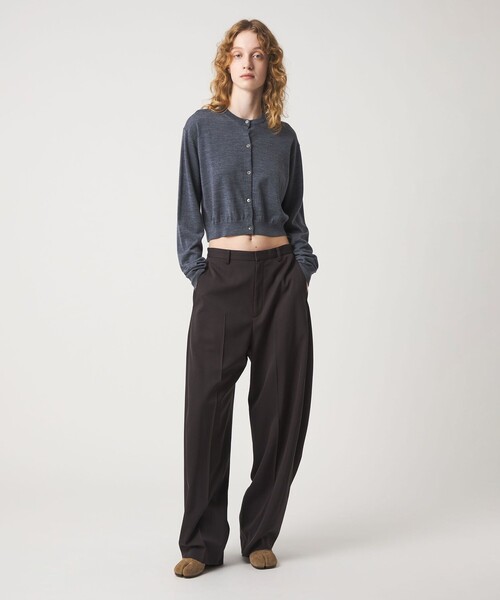 セール】＜6(ROKU)＞ウール クロップド カーディガン（カーディガン