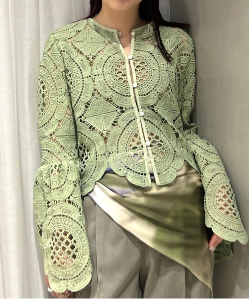 セール】MEDI INDIAN 2WAY BIG LACE TOPS（Tシャツ/カットソー