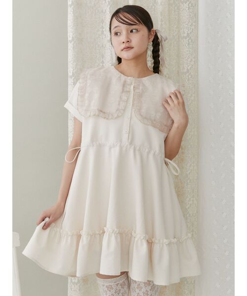 merry jenny（メリージェニー）の「スクエアカラーミニワンピース