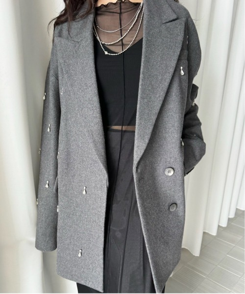 Ameri（アメリ）の「UND ELSA BIJOU WOOL JACKET（テーラード