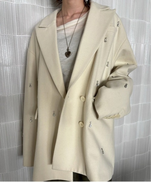 Ameri（アメリ）の「UND ELSA BIJOU WOOL JACKET（テーラード