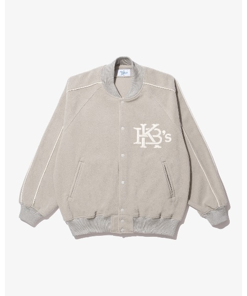 ケボズ グレー スタジャン Lサイズ KEBOZ（ケボズ） スタジャン SATIN