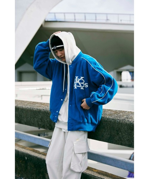 KEBOZ（ケボズ）の「FLEECE VARSITY JACKET（スタジャン）」 - WEAR