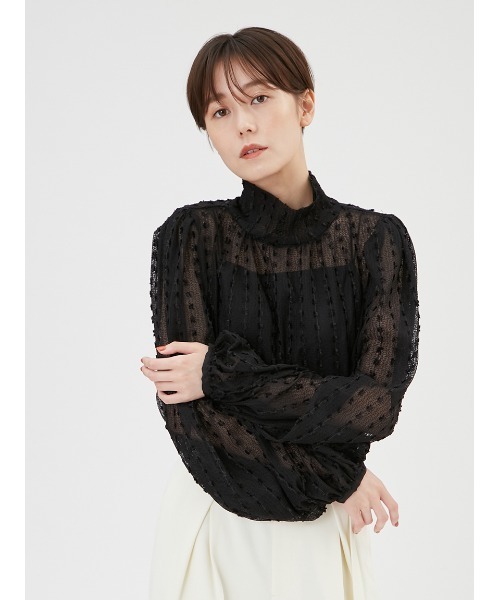 FRAY I.D（フレイアイディー）の「MIXファブリックシアーボウタイ