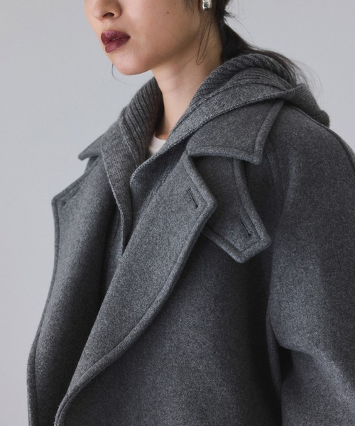 ウールボンディングミドルコート（ステンカラーコート）｜ADAM ET ROPE