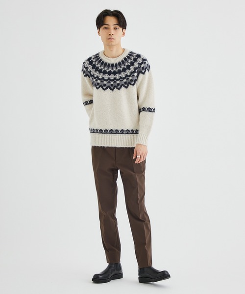 BATONER（バトナー）の「モヘアノルディッククルーネックニット/MOHAIR