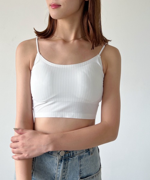 バックレースアップキャミソール（キャミソール）｜H.Warren（エイチ