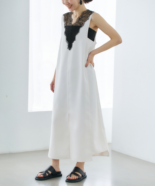 セール】クリアツイルレースワンピース（ワンピース）｜VERMEIL par