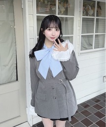 ジャケット/アウター（グレー/灰色系・フリル）ファッション通販