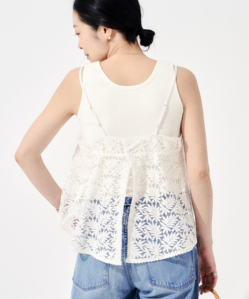 IENA（イエナ）の「レースショートキャミソール（キャミソール）」 - WEAR